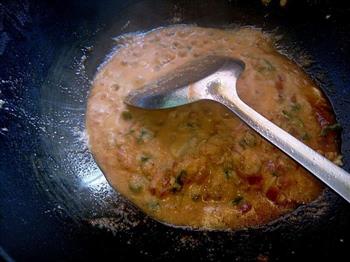 茄汁金针菇的渣样吃法‖豆浆渣华丽变身蟹黄酱的做法步骤12