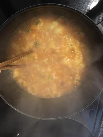 番茄鸡蛋疙瘩汤的做法步骤8