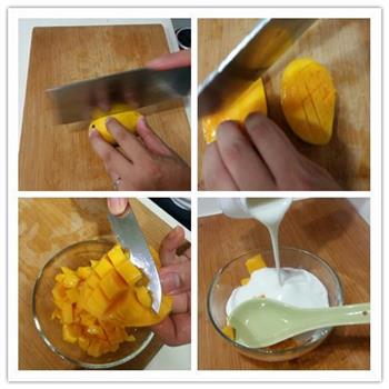 芒果酸奶冰棍儿的做法步骤1