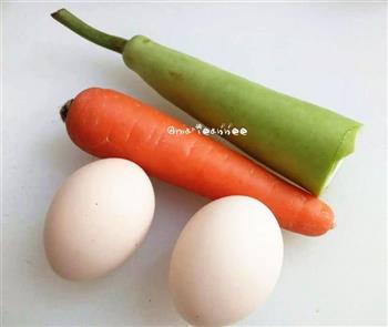 瓠瓜胡萝卜鸡蛋汤的做法图解1