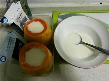 零失败木瓜椰奶冻的做法图解3