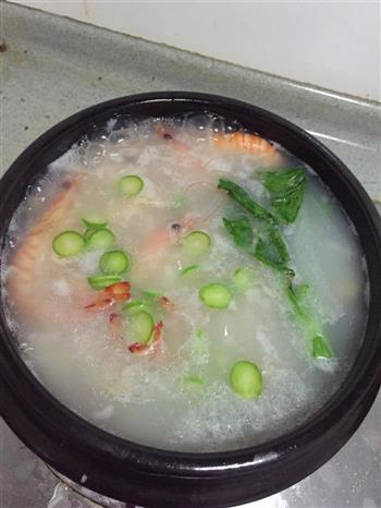 鲜虾海鲜粥的做法步骤9