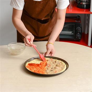 手工双拼披萨的做法步骤17