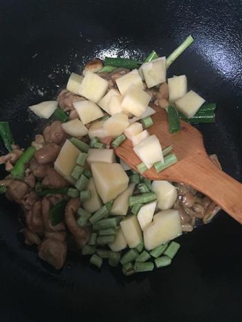 土豆焖鸡肉的做法步骤4