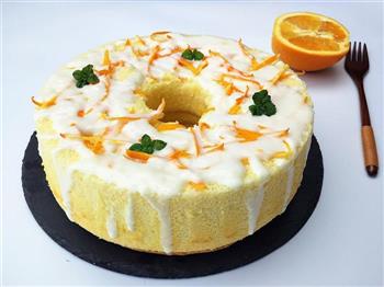 橙香戚风蛋糕的做法步骤16