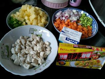 泰式椰浆咖喱鸡饭的做法步骤1