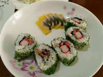美味寿司，蔬菜醋靖鱼吞拿鱼蟹柳版的做法步骤8