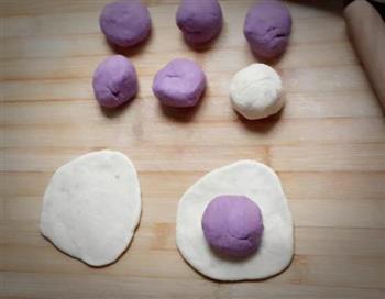 紫薯花馒头的做法图解4