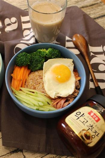 营养早餐-韩式拌糙米饭的做法图解7
