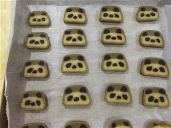 萌萌哒熊猫饼干的做法步骤15