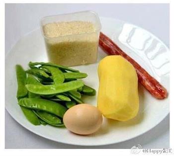 土豆腊肠豆角焖饭的做法步骤1