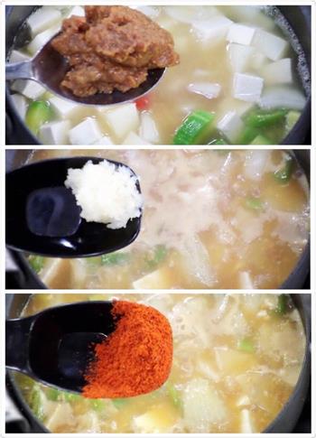 家常韩国大酱汤的做法步骤3