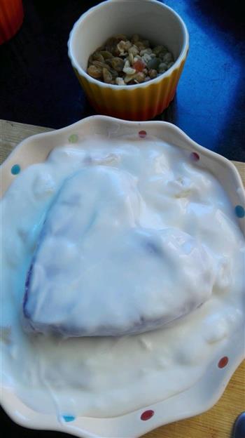 酸奶淋紫薯的做法图解3