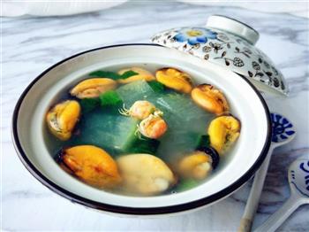 海虹冬瓜蔬菜汤的做法图解6