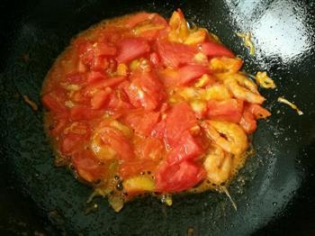 番茄虾豆腐羹的做法步骤4