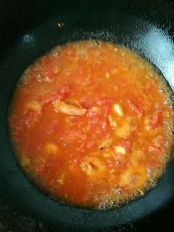 番茄虾豆腐羹的做法步骤5