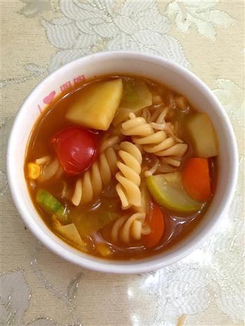 意大利面番茄蔬菜汤的做法步骤8