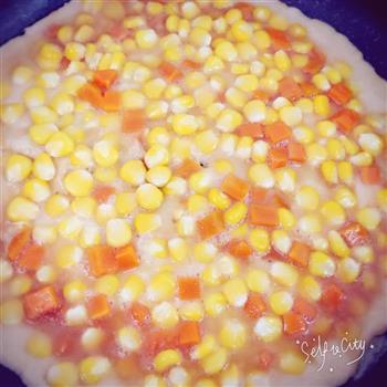 玉米胡萝卜煎蛋的做法步骤4