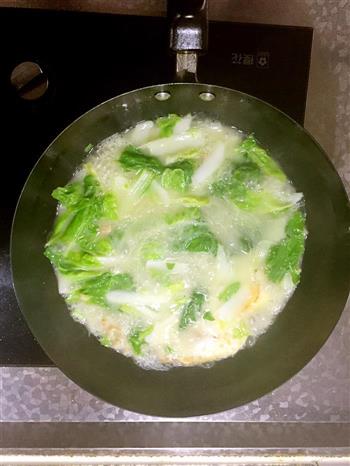 夏日补水汤-奶白菜鸡蛋汤的做法图解11