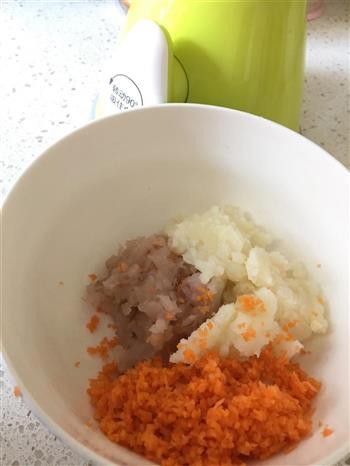 宝宝辅食-清蒸土豆虾球的做法步骤3