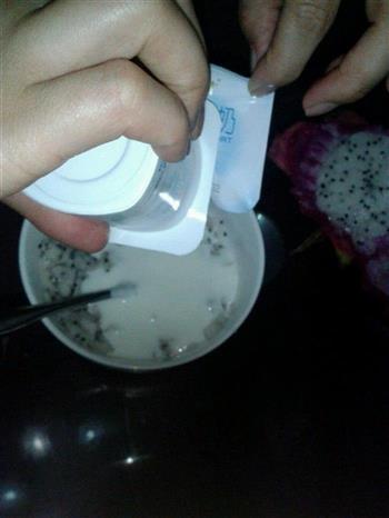 自制火龙果酸奶的做法步骤3