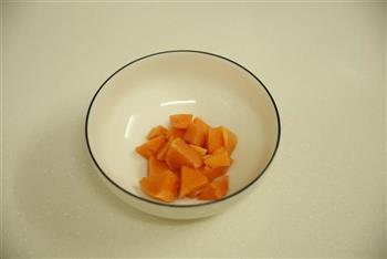 皂角米桃胶木瓜羹的做法图解3