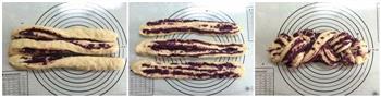 面包机版紫薯辫子面包的做法图解5