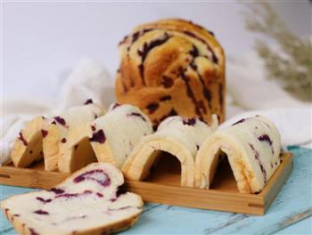 面包机版紫薯辫子面包的做法图解9