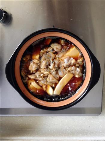 简易鲜味螺肉炖豆腐砂锅煲的做法步骤6
