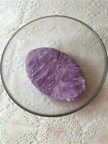 紫薯玫瑰花包的做法步骤5