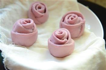 紫薯玫瑰馒头的做法步骤12
