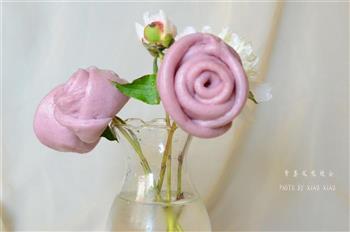 紫薯玫瑰馒头的做法步骤13