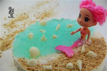 夏日最旺的人气沙滩-海洋慕斯蛋糕的做法步骤16