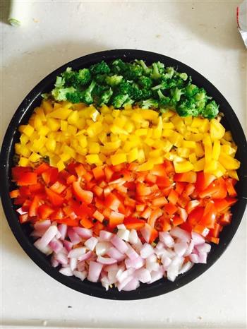 彩虹方便面pizza的做法图解4