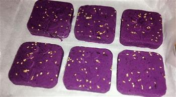 水磨糯米紫薯糕的做法图解5