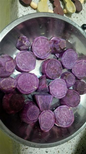 椰浆紫薯西米露的做法步骤2