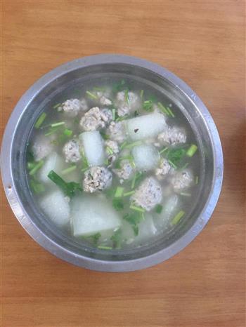清淡冬瓜香菇肉丸汤的做法步骤12