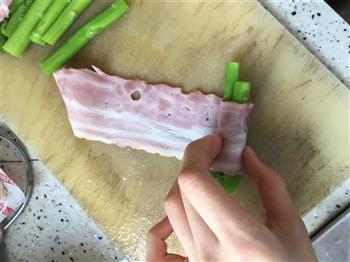 日式培根烤芦笋的做法步骤7
