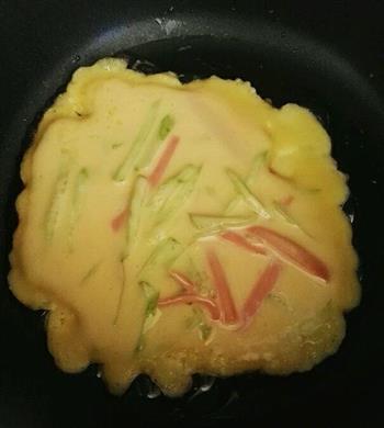 黄瓜丝鸡蛋煎饼的做法步骤5