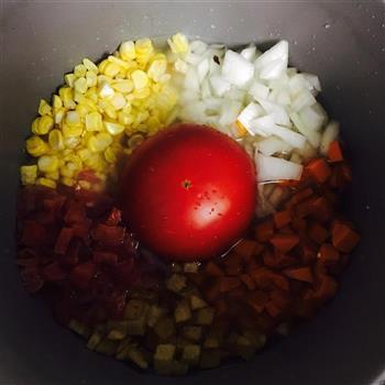 番茄焖饭的做法步骤3