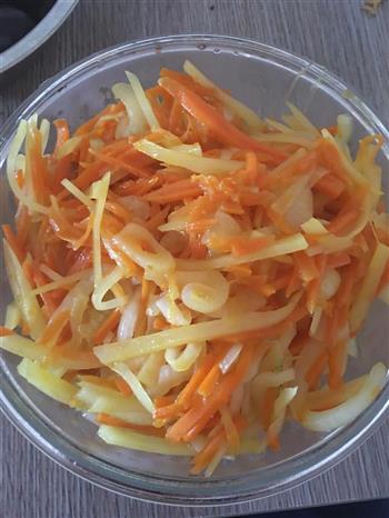 素三丝-土豆洋葱胡萝卜丝的做法步骤4