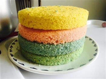彩虹裸蛋糕的做法步骤7