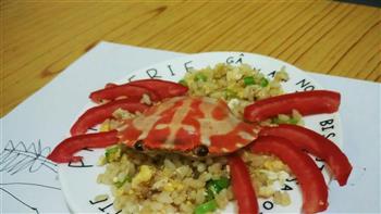 螃蟹炒饭的做法步骤1