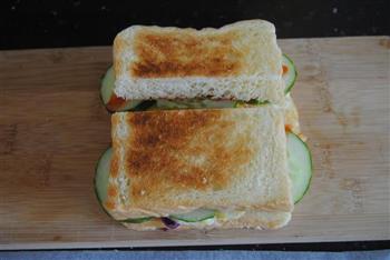 美味早餐三明治的做法图解11