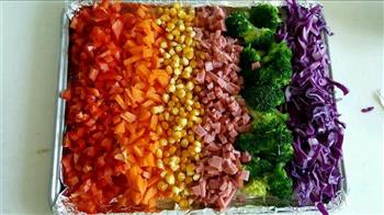 彩虹沙拉焗土豆泥的做法图解12