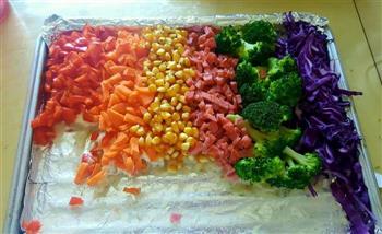 彩虹沙拉焗土豆泥的做法图解13