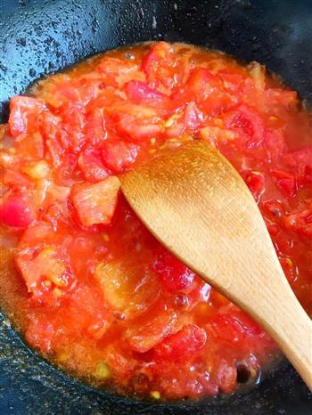 西红柿打卤面的做法图解7