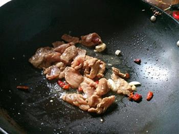 四季豆炒肉片的做法步骤4