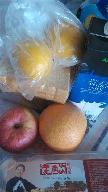 港式西多士苹果卷红豆派西柚蜂蜜柠檬汁的做法步骤1