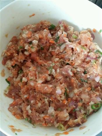 灌汤包 鲜肉馅和鲜虾馅的做法步骤3